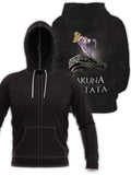 Fandomaniax - Hakuna Rattata Unisex Zipped Hoodie