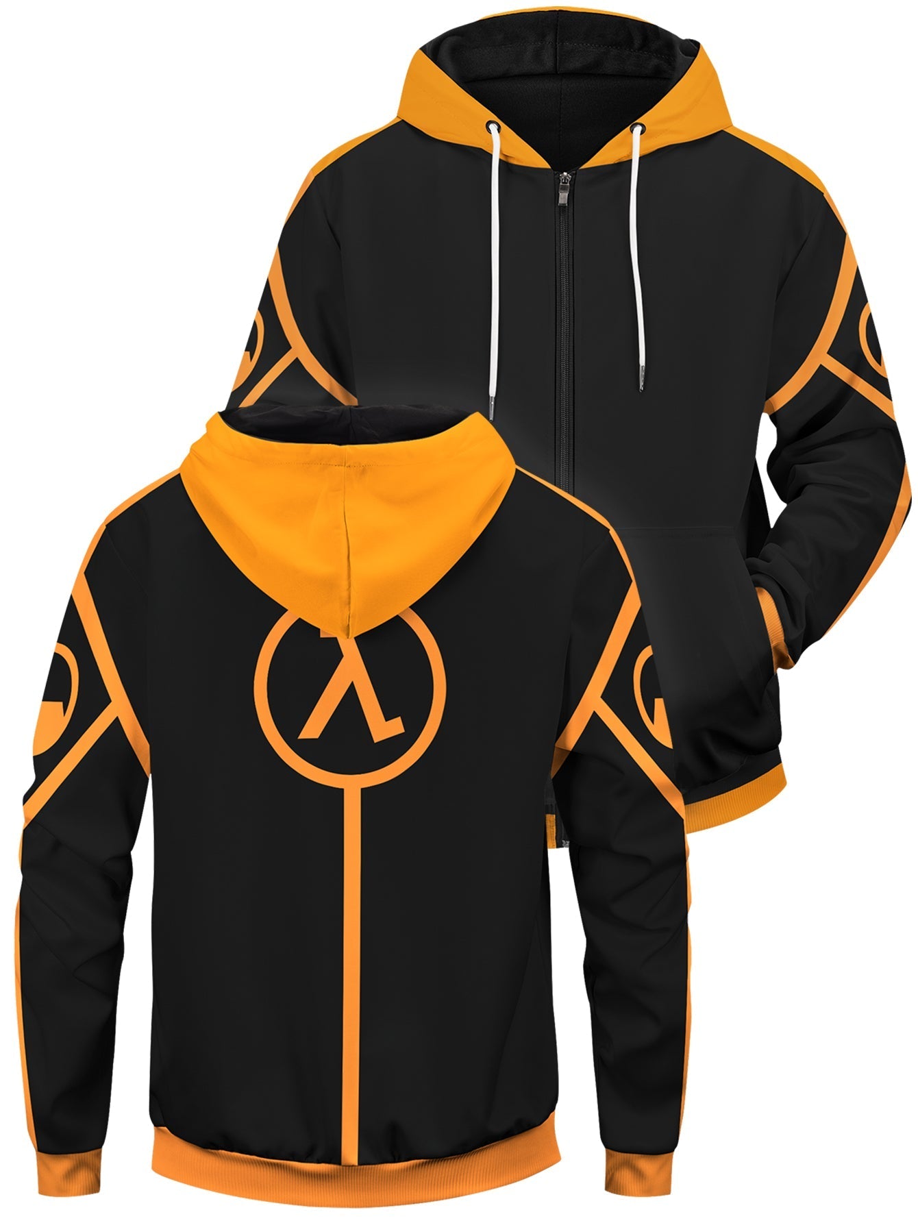 Fandomaniax - Half-Life Unisex Zipped Hoodie