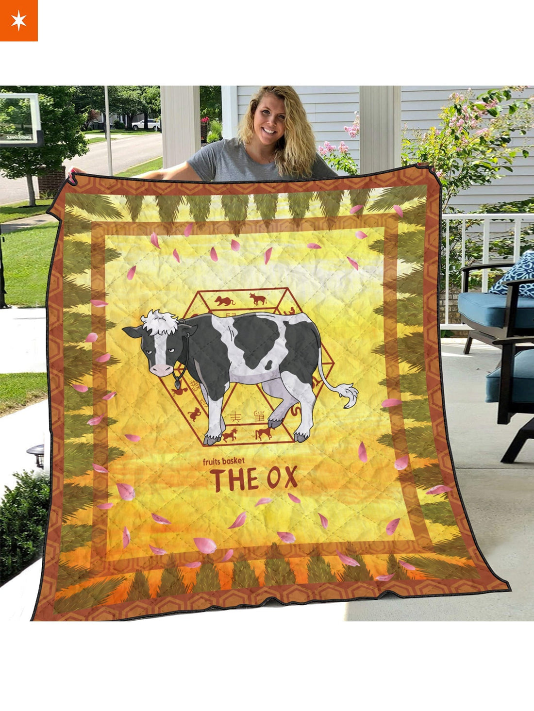 Fandomaniax - Haru The Ox Quilt Blanket