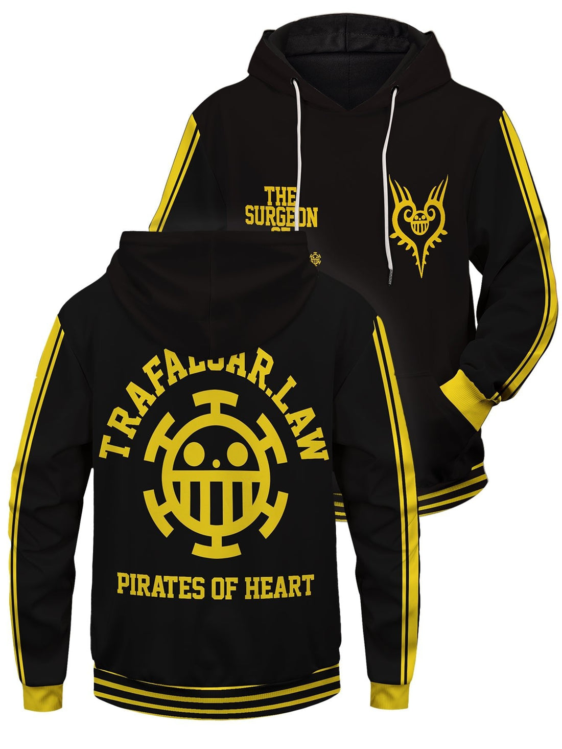 Fandomaniax - Heart Pirates Unisex Pullover Hoodie