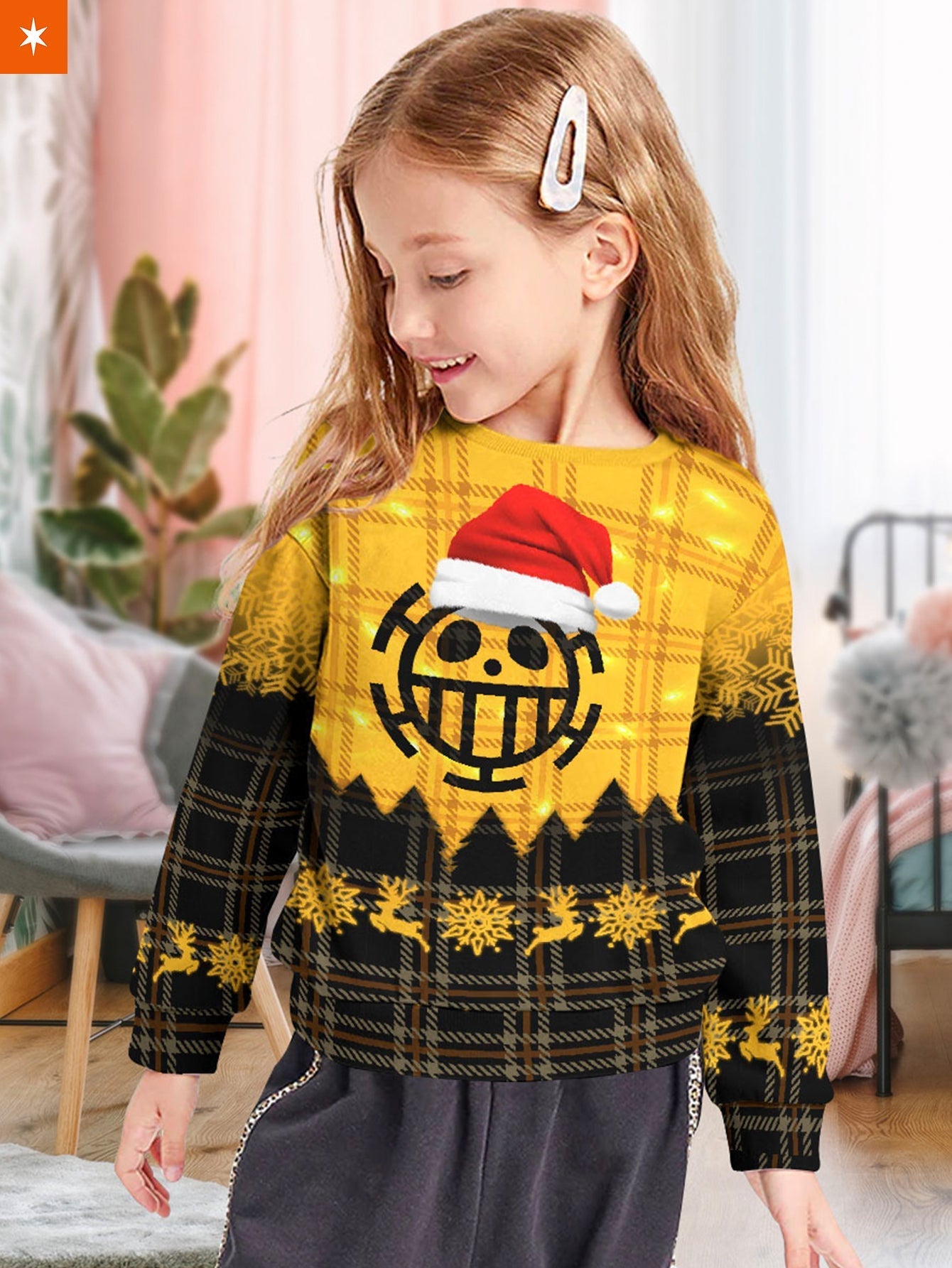 Fandomaniax - Hearts Pirate Cosplay Kids Unisex Wool Sweater