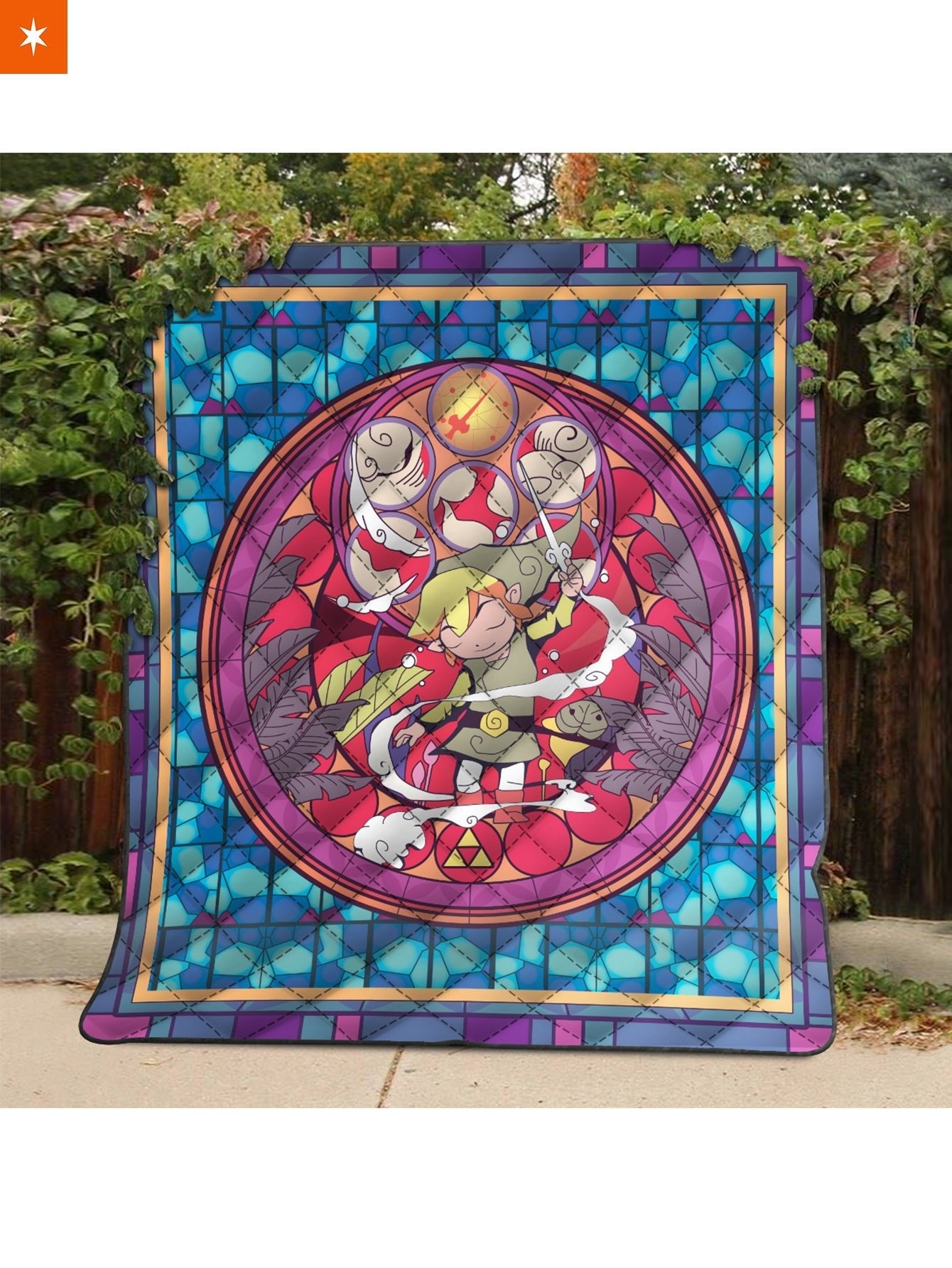 Fandomaniax - Hero of Hyrule V2 Quilt Blanket