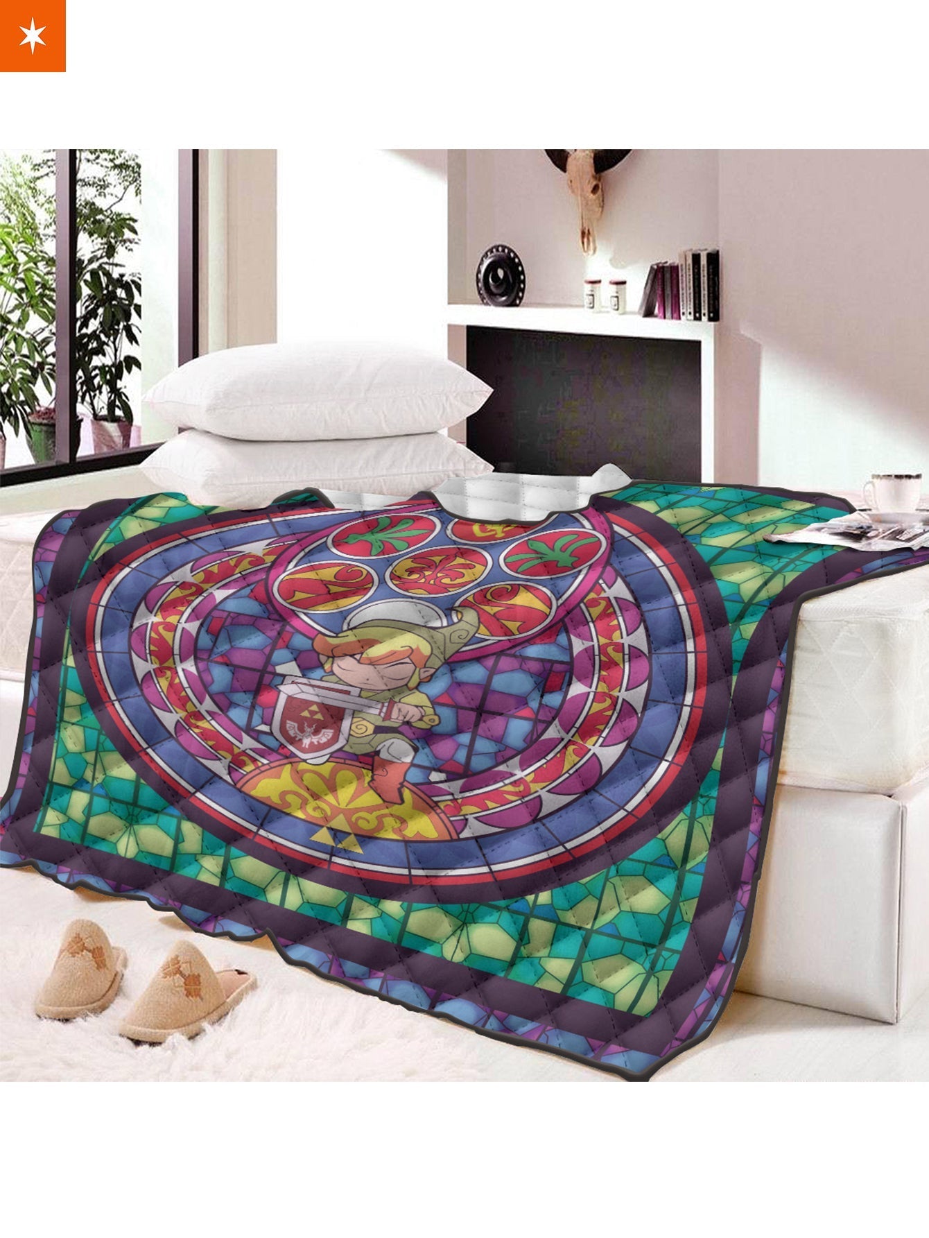 Fandomaniax - Hero of Hyrule V3 Quilt Blanket