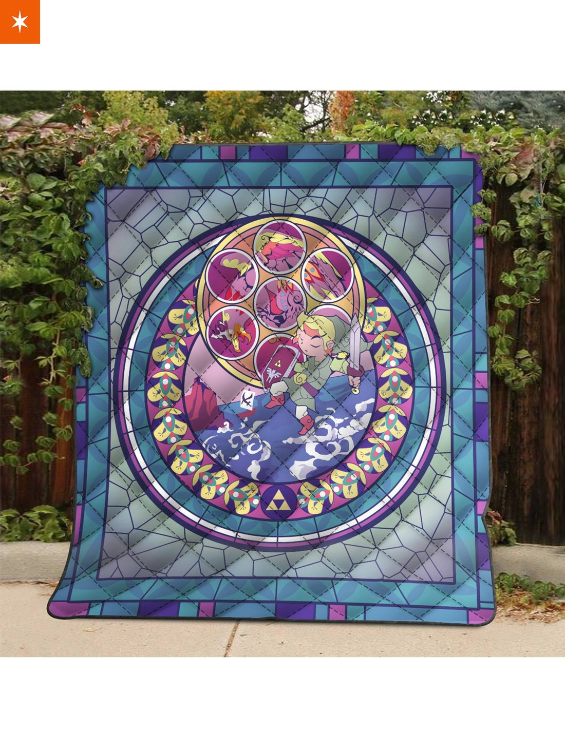 Fandomaniax - Hero of Hyrule V4 Quilt Blanket