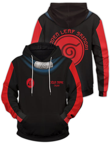 Fandomaniax - Hidden Leaf Shinobi Unisex Pullover Hoodie