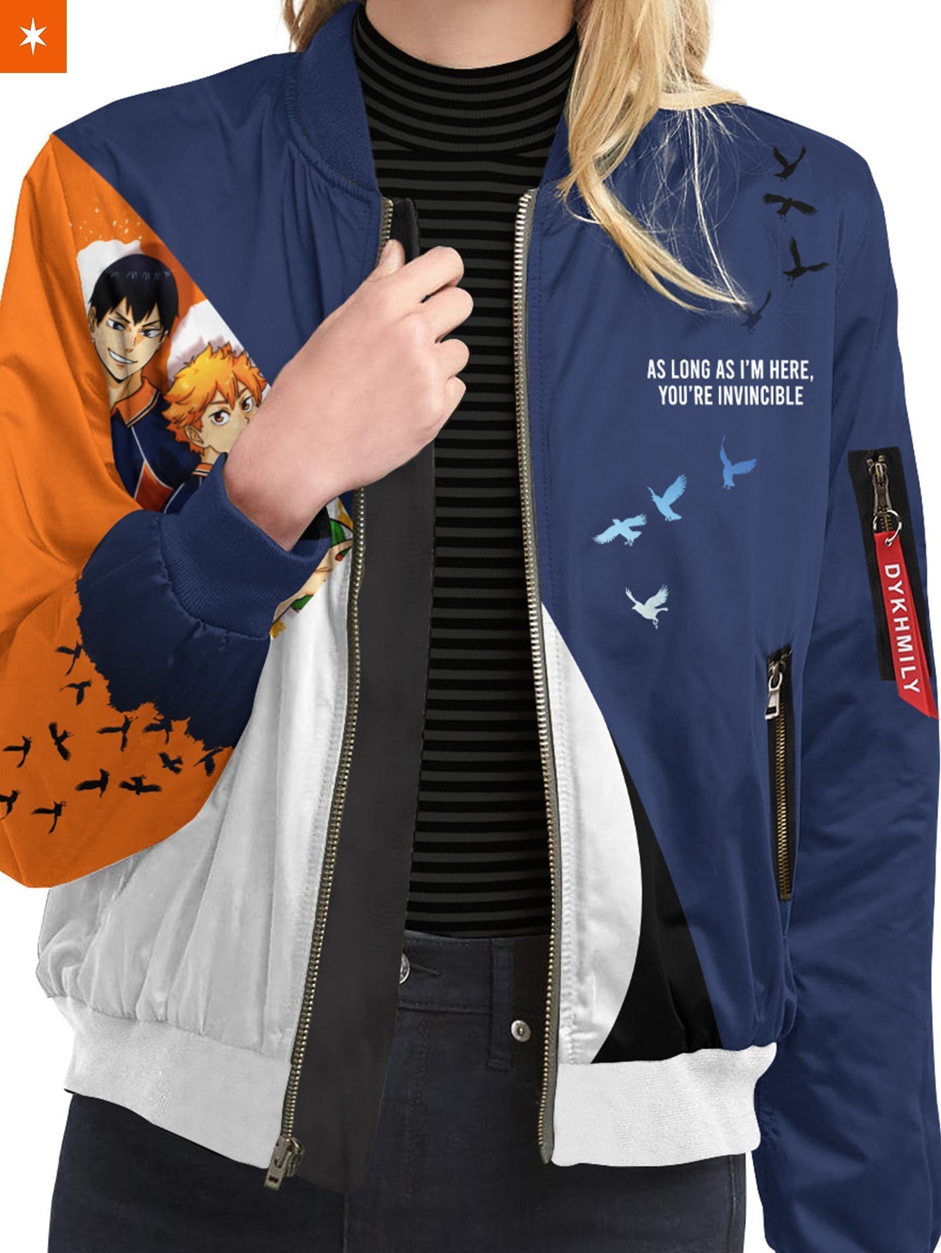 Fandomaniax - Hinata x Kageyama Bomber Jacket