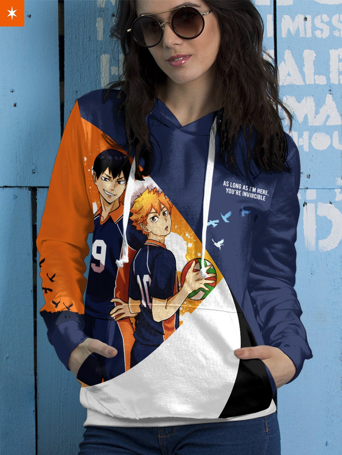 Fandomaniax - Hinata x Kageyama Unisex Pullover Hoodie