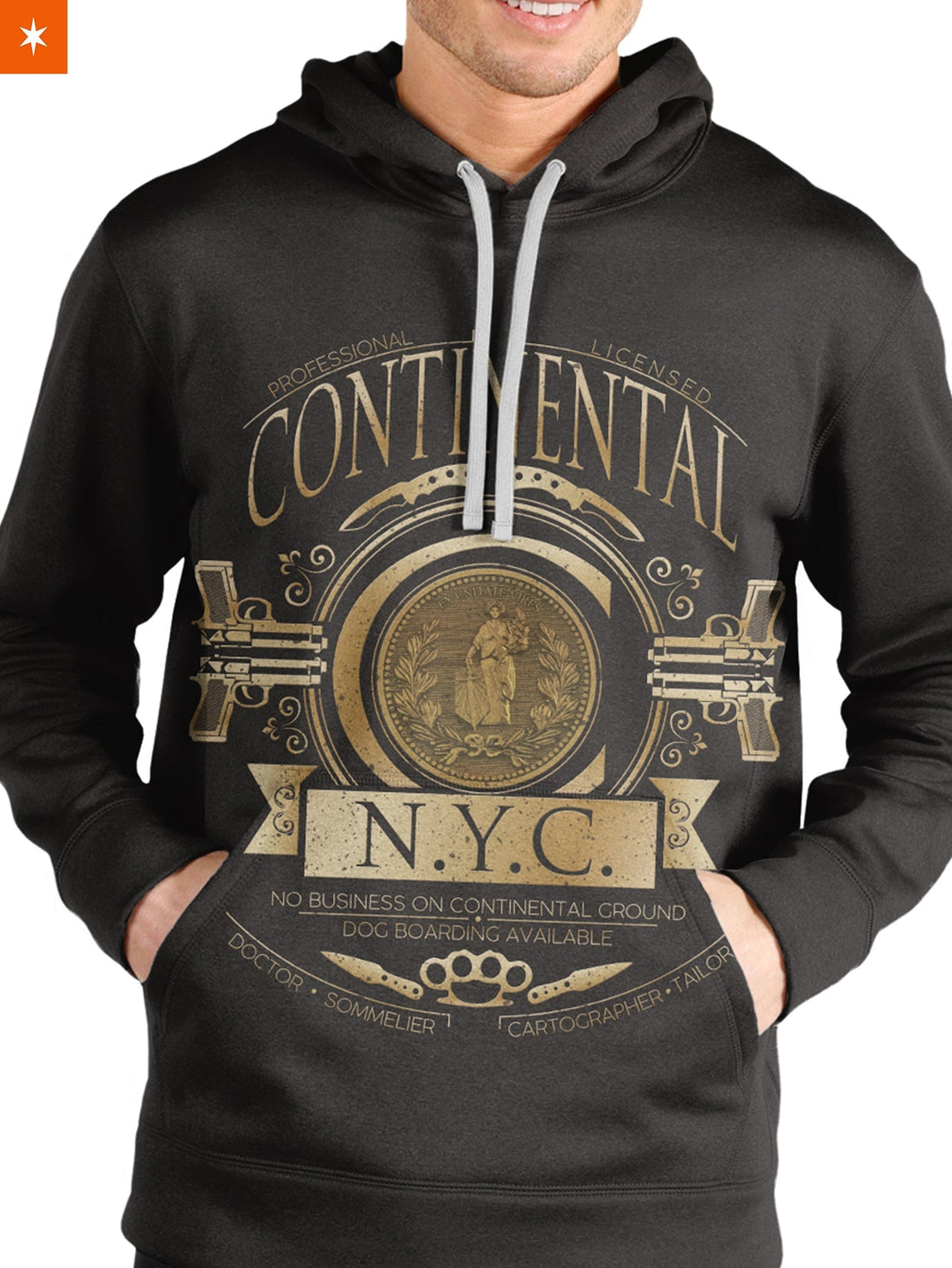 Fandomaniax - Hotel Continental Unisex Pullover Hoodie