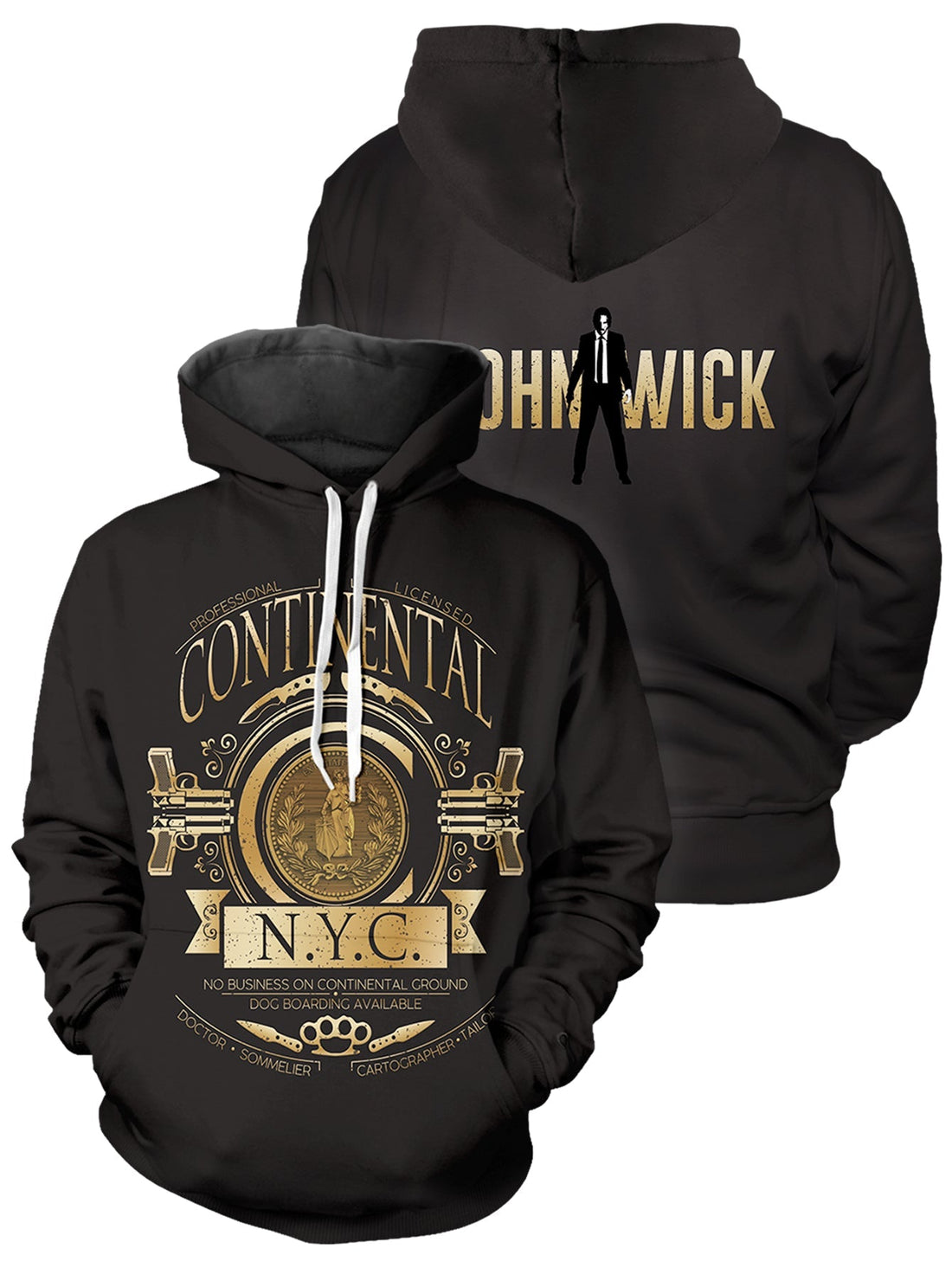 Fandomaniax - Hotel Continental Unisex Pullover Hoodie