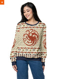 Fandomaniax - House of Dragon Xmas Unisex Wool Sweater