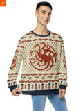 Fandomaniax - House of Dragon Xmas Unisex Wool Sweater