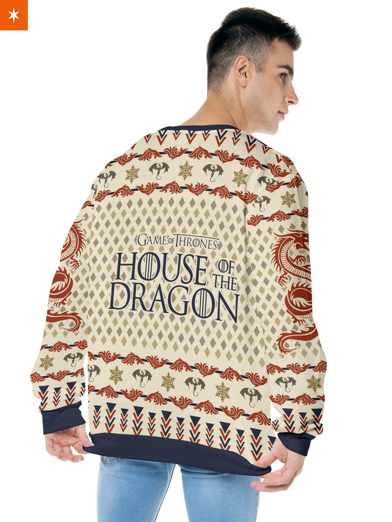 Fandomaniax - House of Dragon Xmas Unisex Wool Sweater