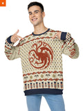 Fandomaniax - House of Dragon Xmas Unisex Wool Sweater