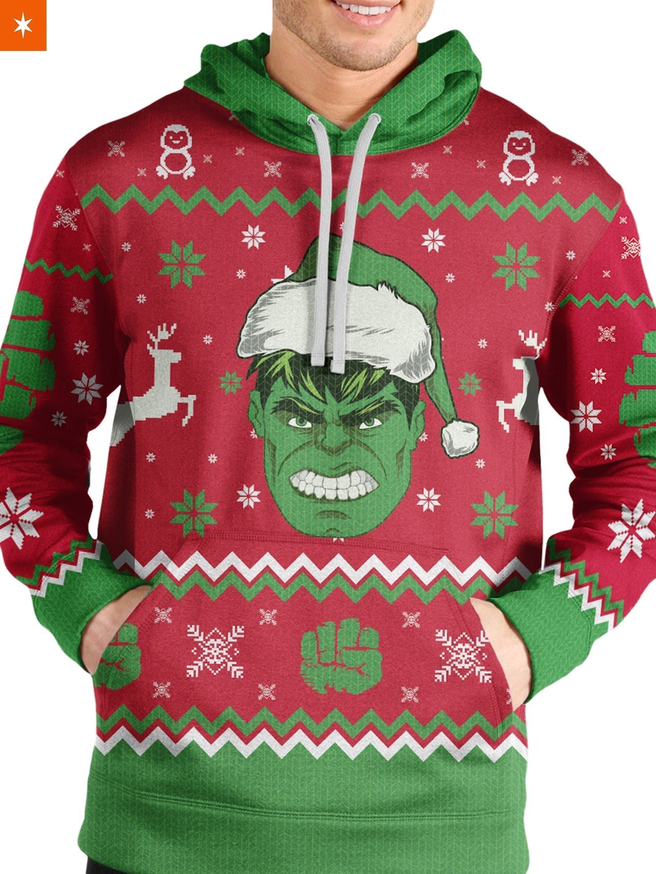 Fandomaniax - Hulk Smashin' Christmas Unisex Pullover Hoodie