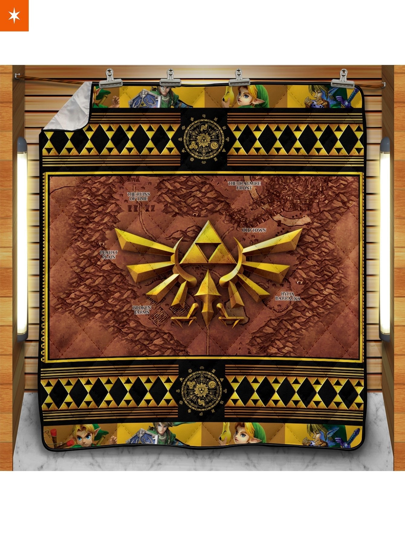 Fandomaniax - Hyrule Wingcrest Quilt Blanket