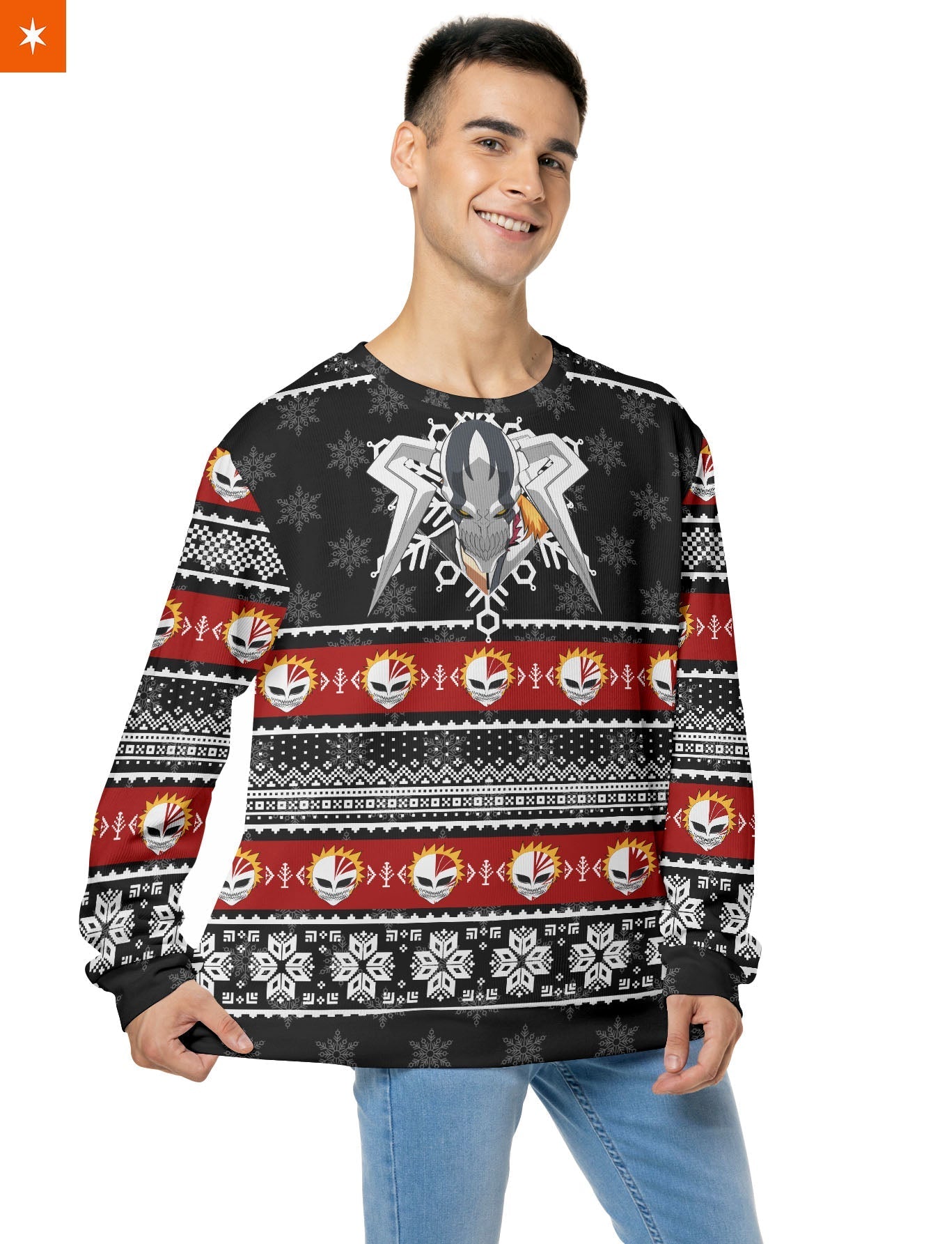 Fandomaniax - Ichigo Mask Christmas Unisex Wool Sweater