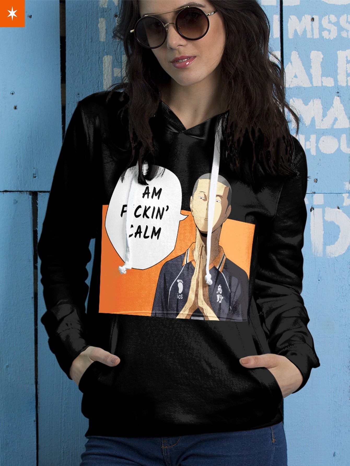 Fandomaniax - I'm Fckin' Calm Unisex Pullover Hoodie