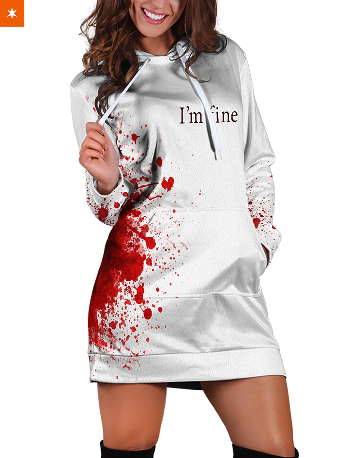 Fandomaniax - I'm Fine Hoodie Dress