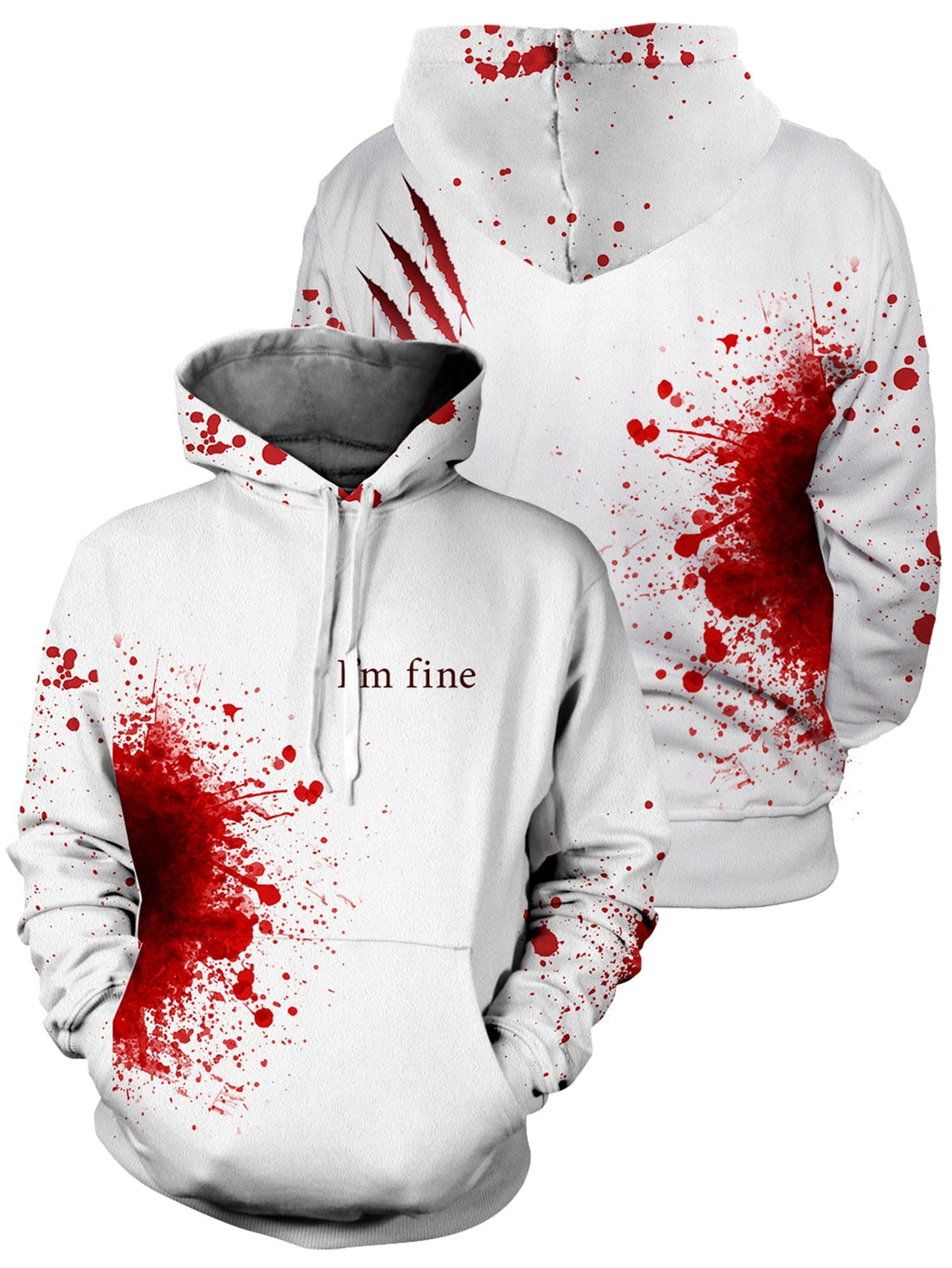 Fandomaniax - I'm fine Unisex Pullover Hoodie