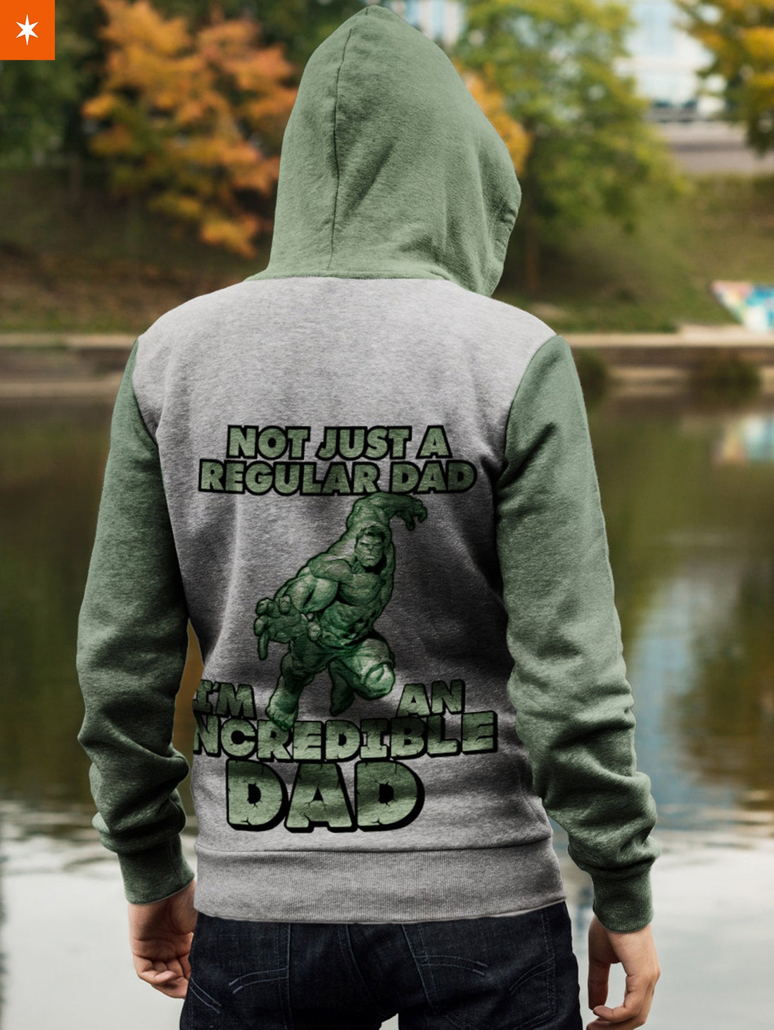 Fandomaniax - Incredible Dad Unisex Zipped Hoodie