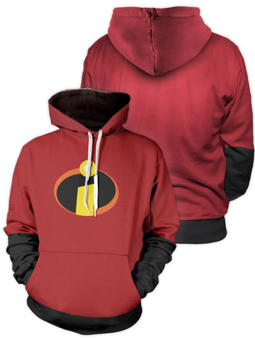 Fandomaniax - Incredibles Super Suit Unisex Pullover Hoodie