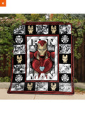 Fandomaniax - Iron Maniac Quilt Blanket