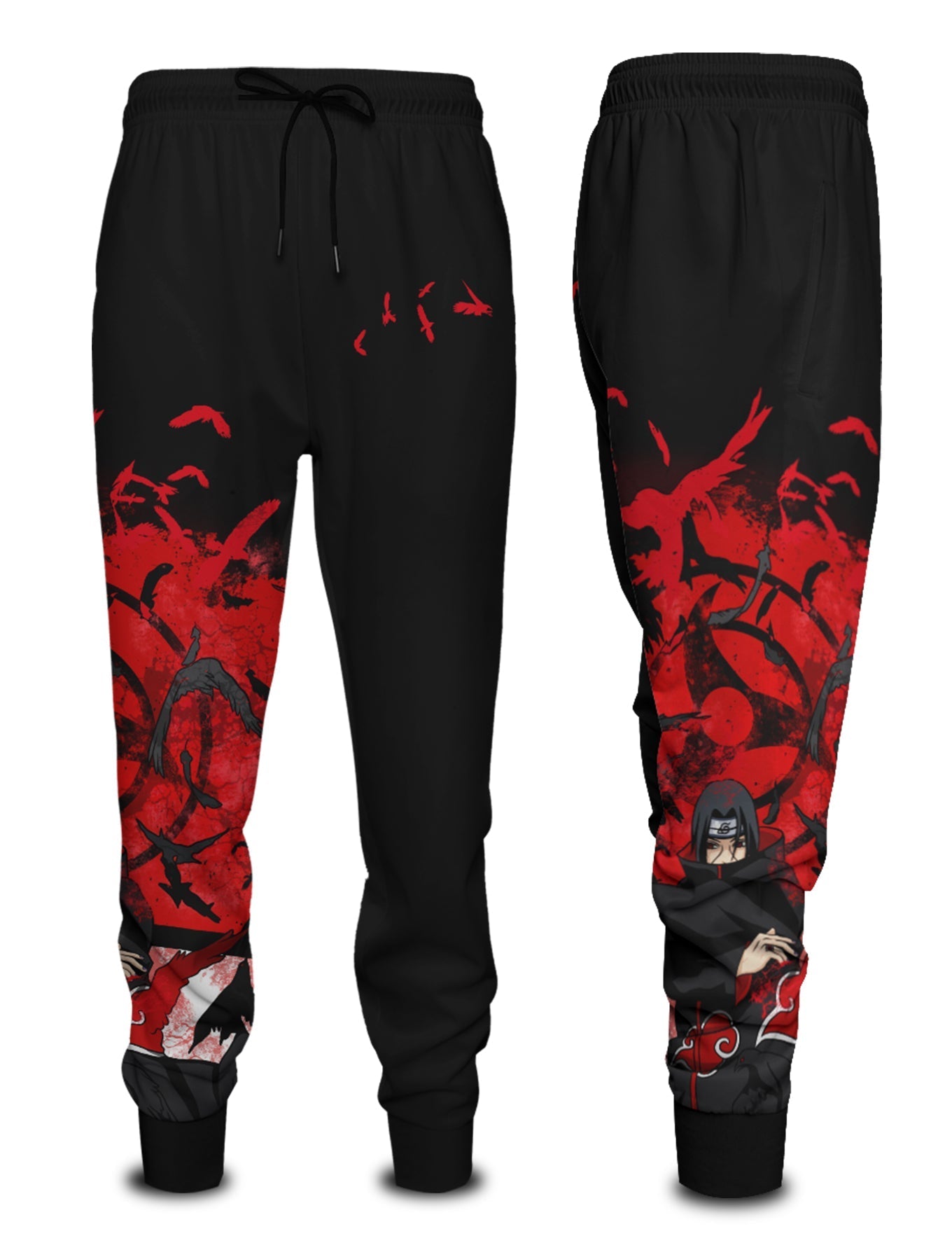 Fandomaniax - [Buy 1 Get 1 SALE] Itachi Summoning Crow Jogger Pants