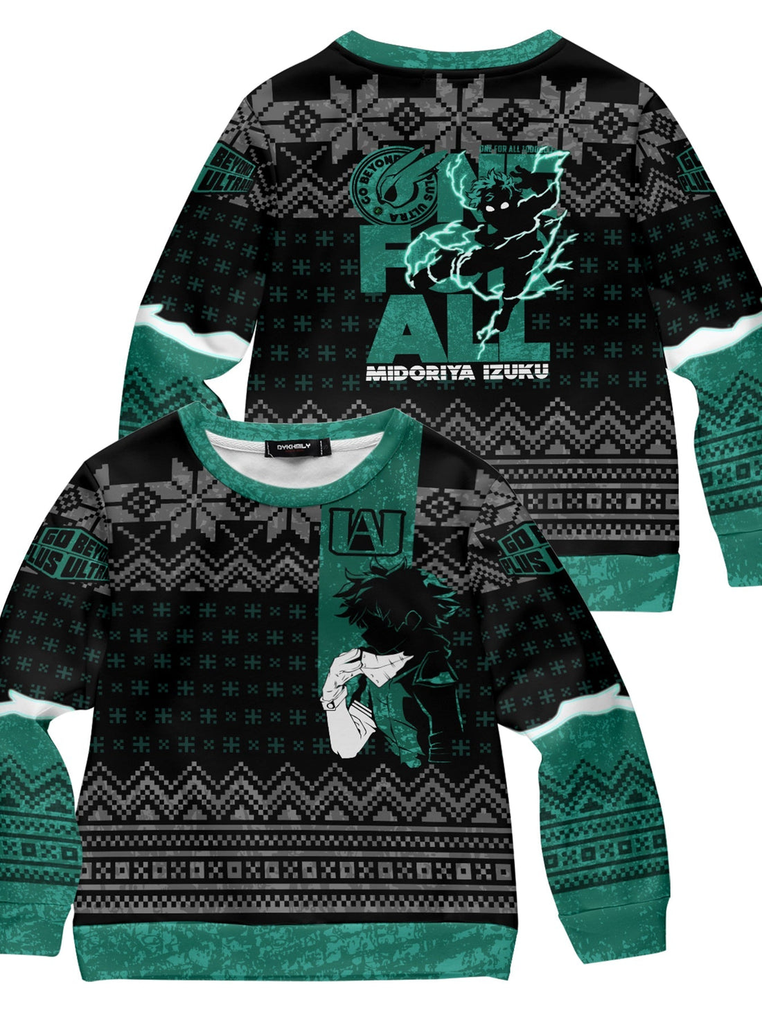 Fandomaniax - Izuku Midoriya Kids Unisex Wool Sweater