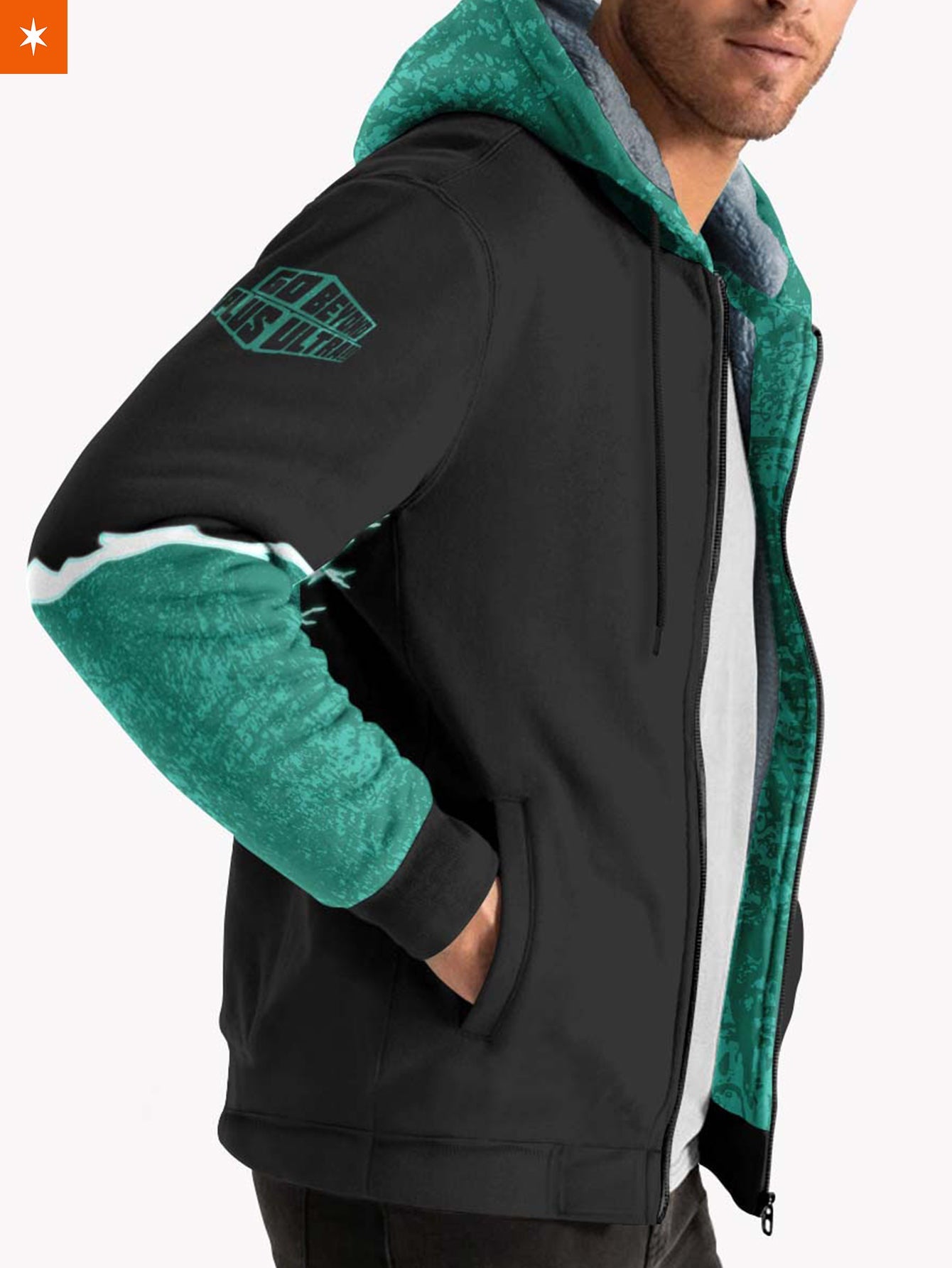 Fandomaniax - Izuku Midoriya Velvet Hoodie