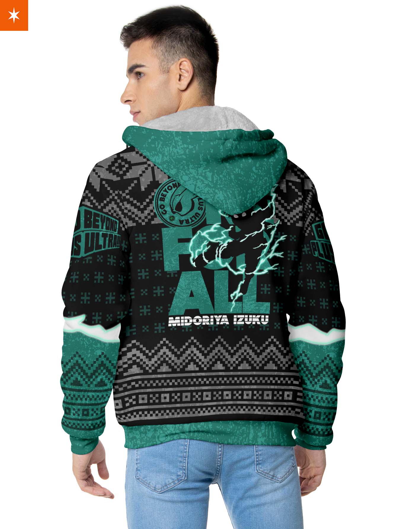 Fandomaniax - Izuku Midoriya Xmas Velvet Hoodie