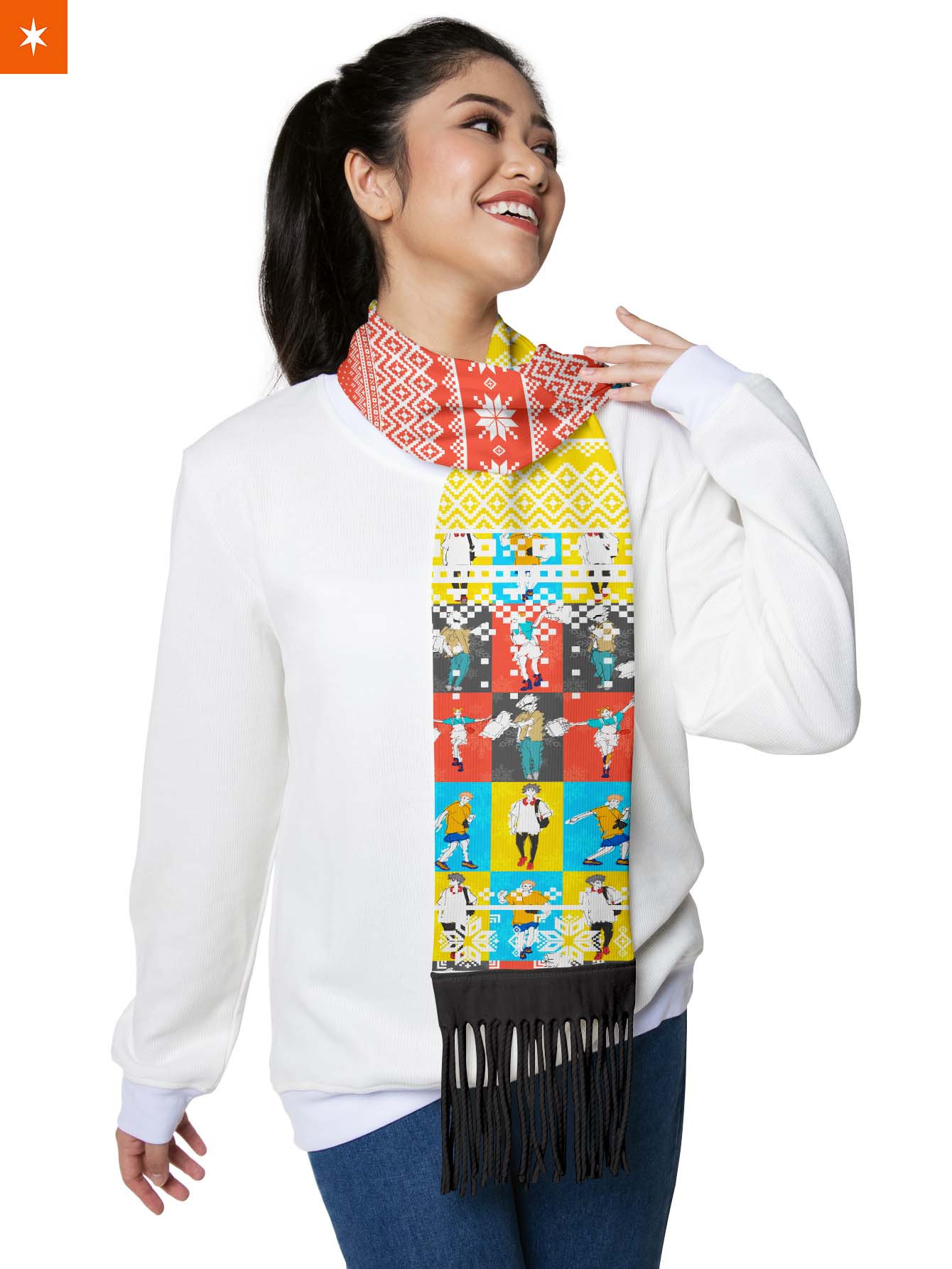 Fandomaniax - JJK Paradise Christmas Wool Scarf