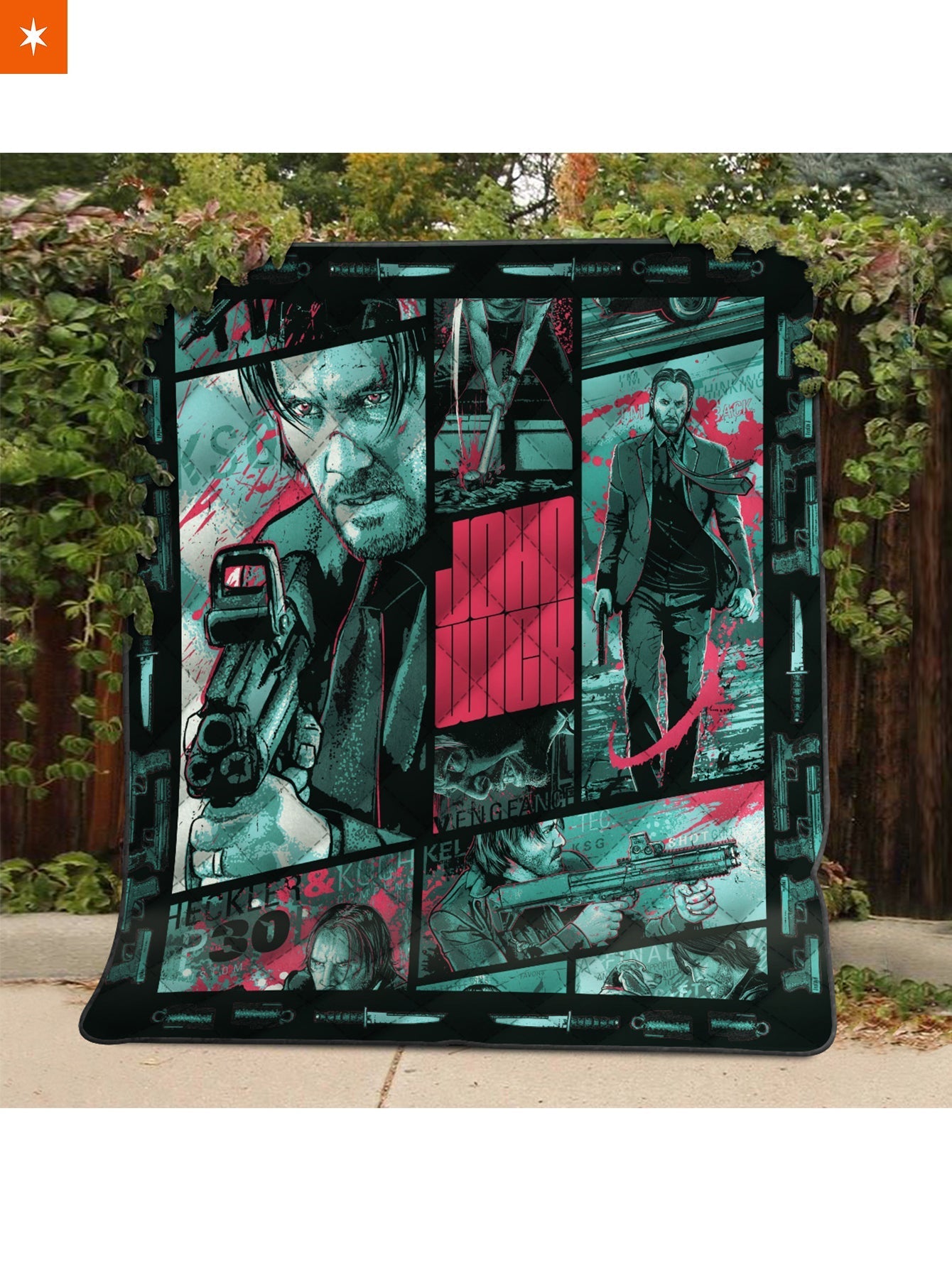 Fandomaniax - John Wick Quilt Blanket