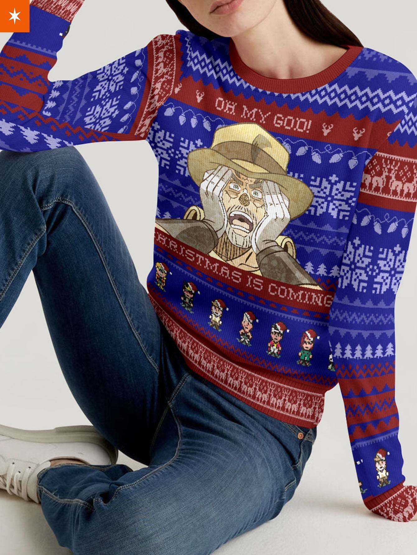 Fandomaniax - Jojo Xmas Coming Unisex Wool Sweater