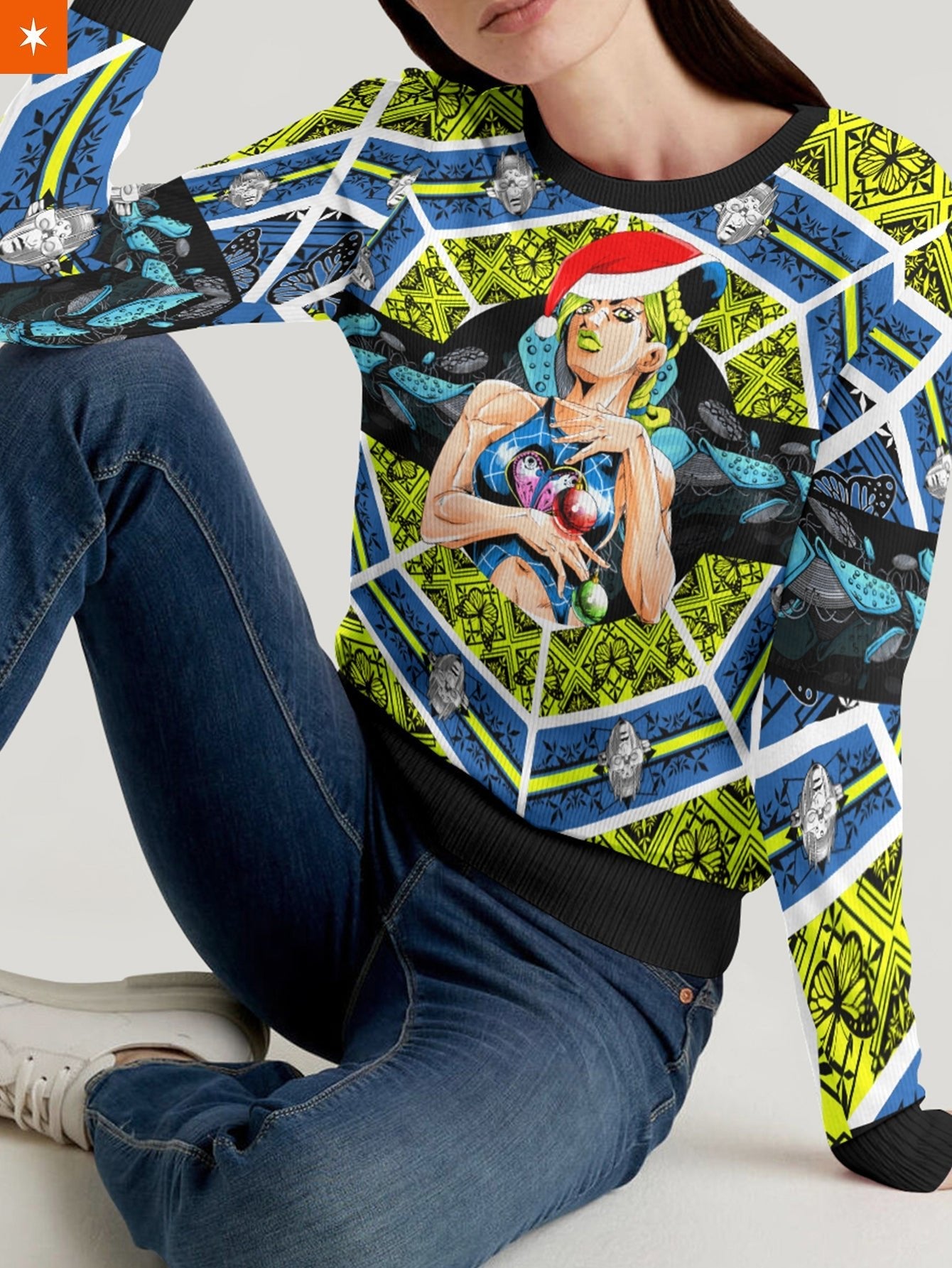 Fandomaniax - Jolyne Cujoh Xmas Unisex Wool Sweater