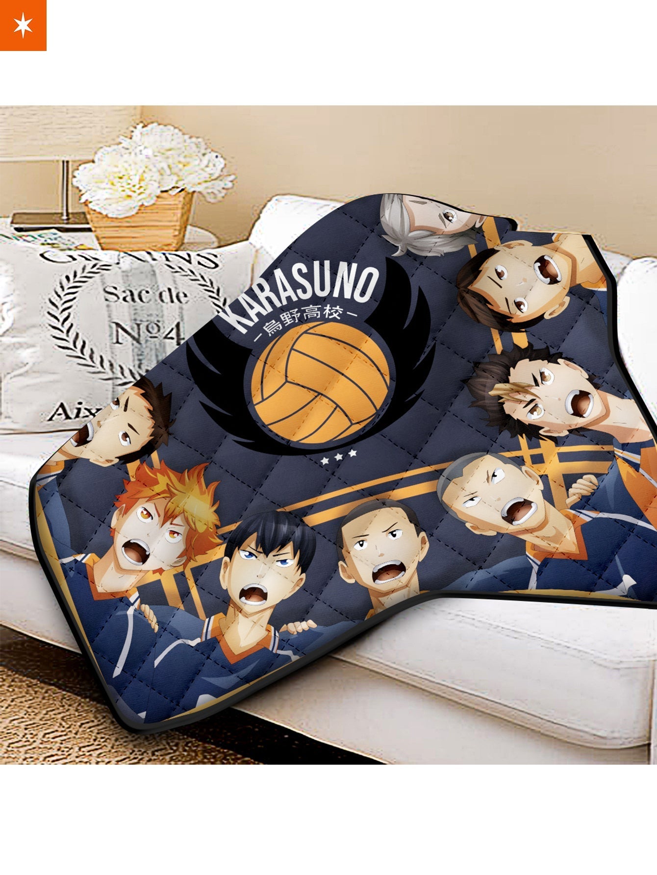 Fandomaniax - Karasuno Fly Quilt Blanket