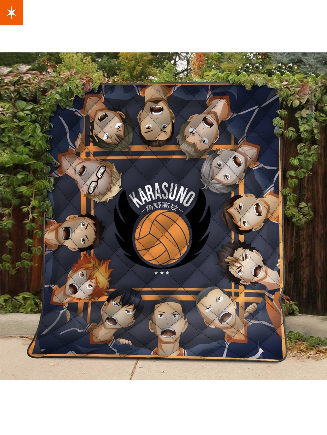 Fandomaniax - Karasuno Fly Quilt Blanket