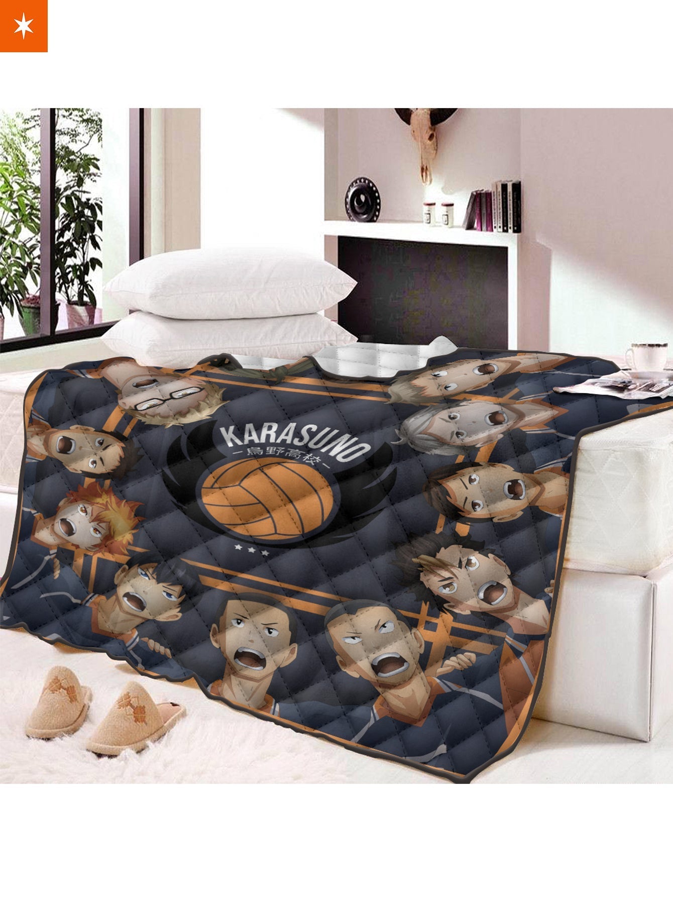 Fandomaniax - Karasuno Fly Quilt Blanket