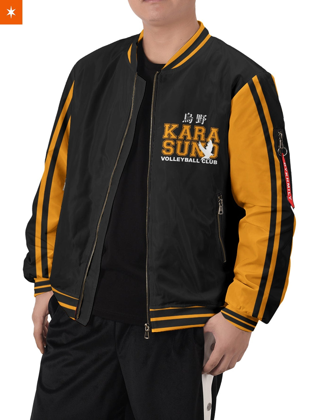 Fandomaniax - Karasuno Jersey Bomber Jacket