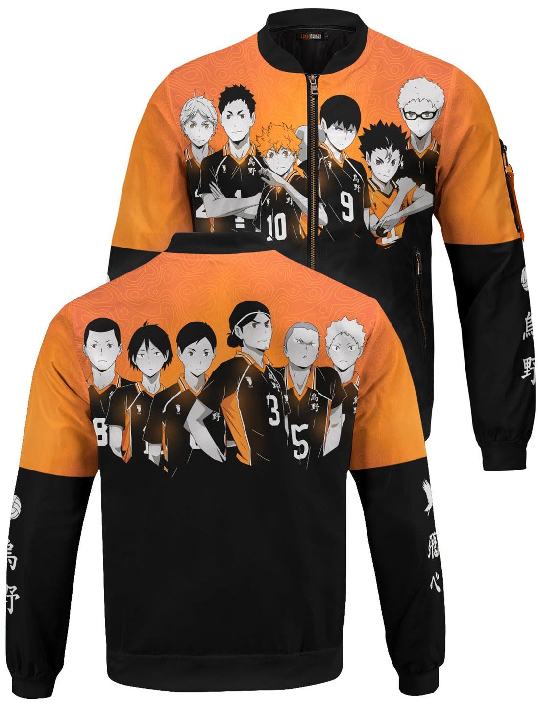 Fandomaniax - Karasuno Squad Bomber Jacket