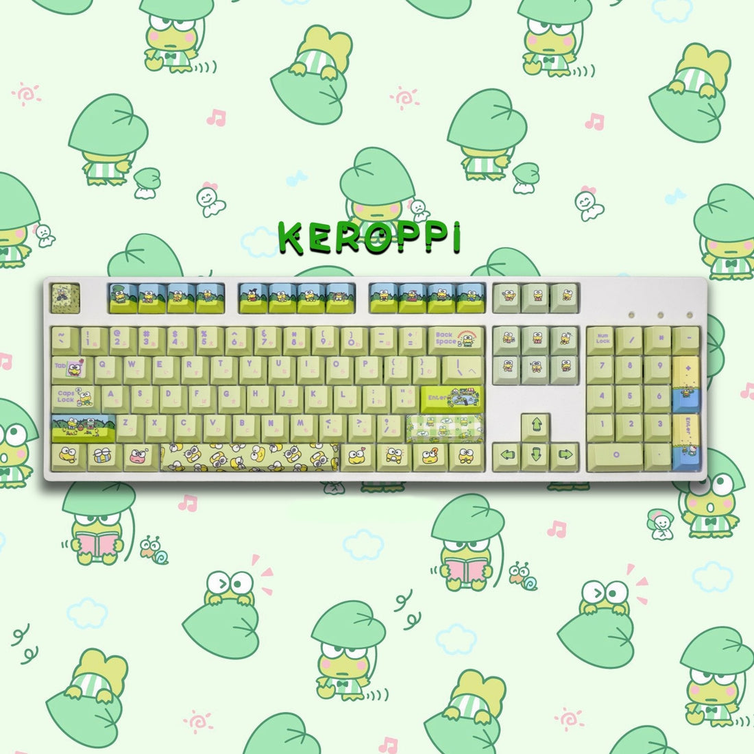 Keroppi Keycaps - Goblintechkeys