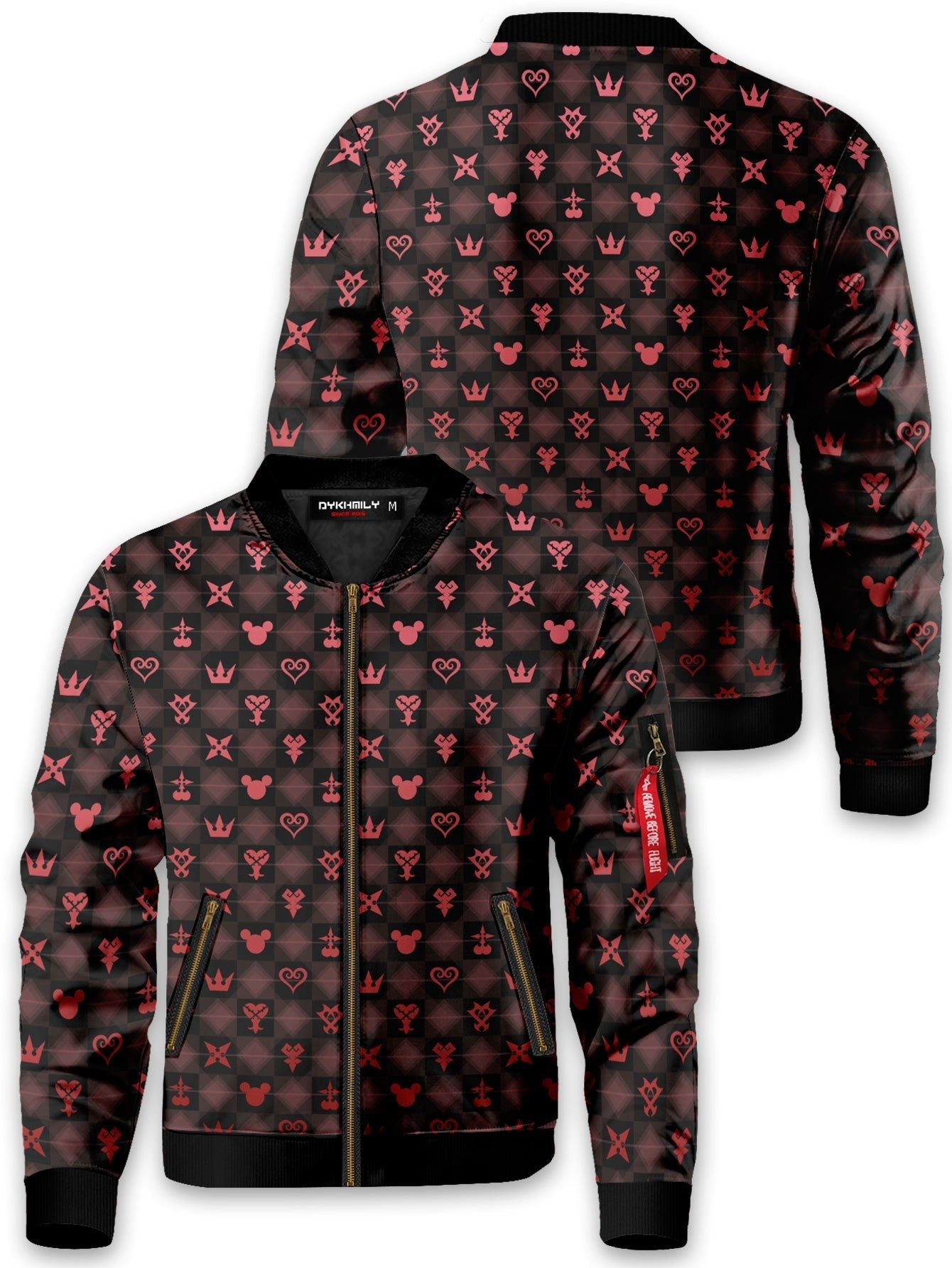 Fandomaniax - Khearts Pattern Bomber Jacket