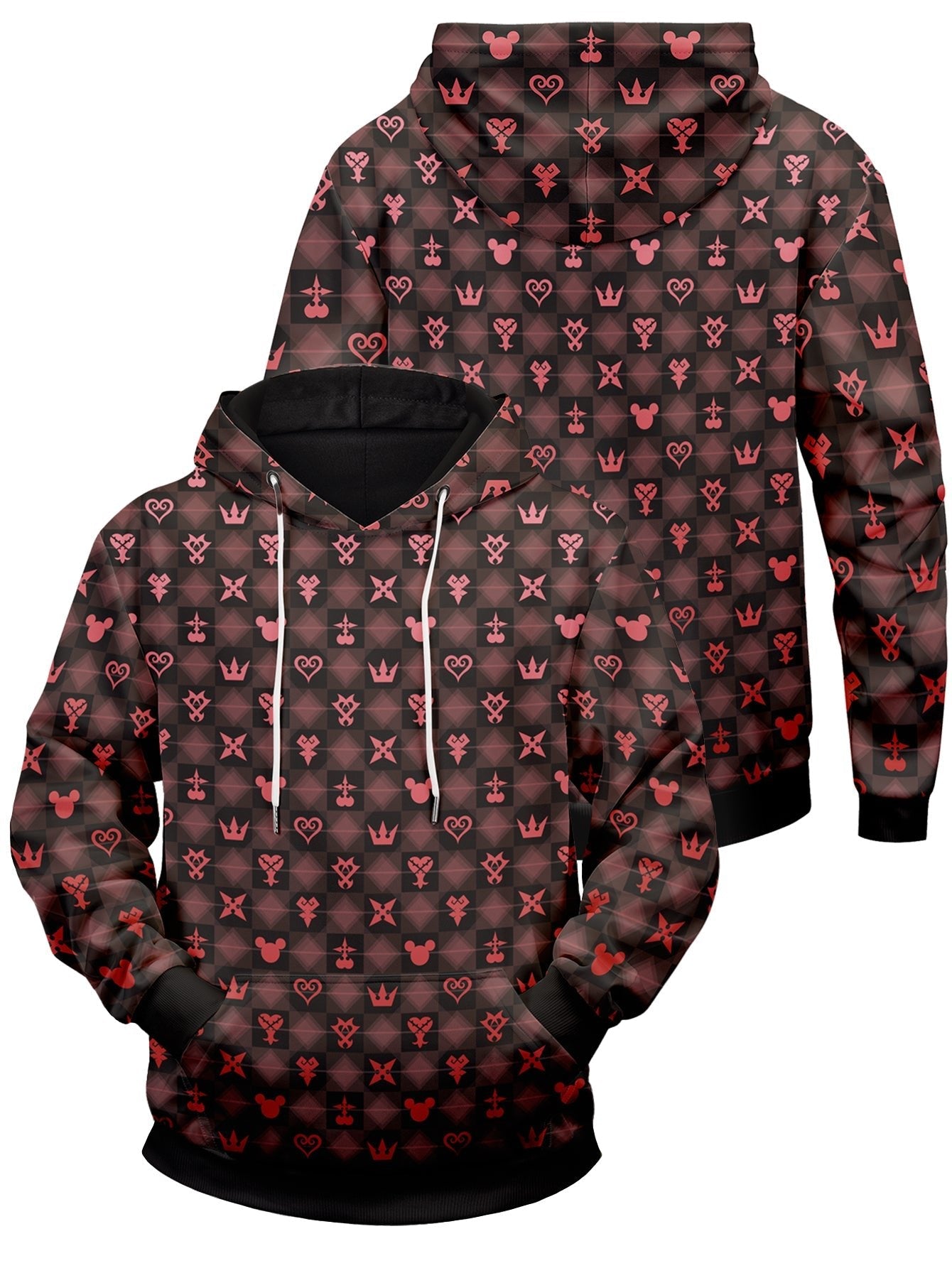 Fandomaniax - Khearts Pattern Unisex Pullover Hoodie