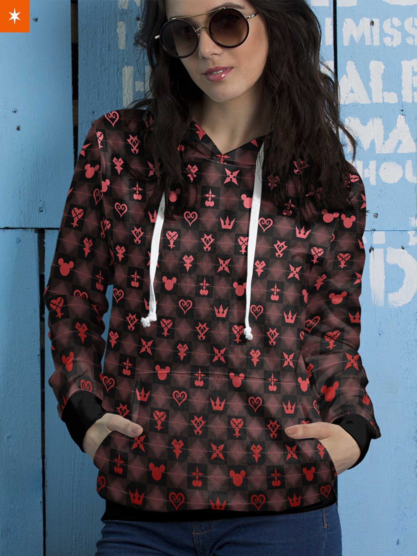 Fandomaniax - Khearts Pattern Unisex Pullover Hoodie