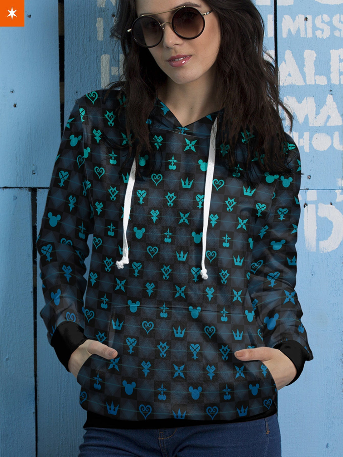 Fandomaniax - Khearts Pattern Unisex Pullover Hoodie