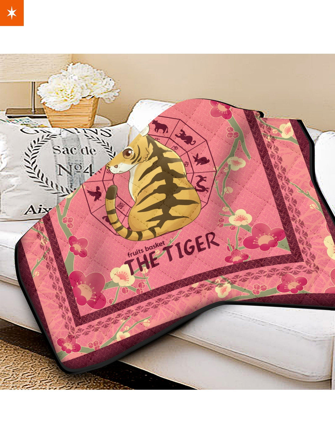 Fandomaniax - Kisa the Tiger Quilt Blanket