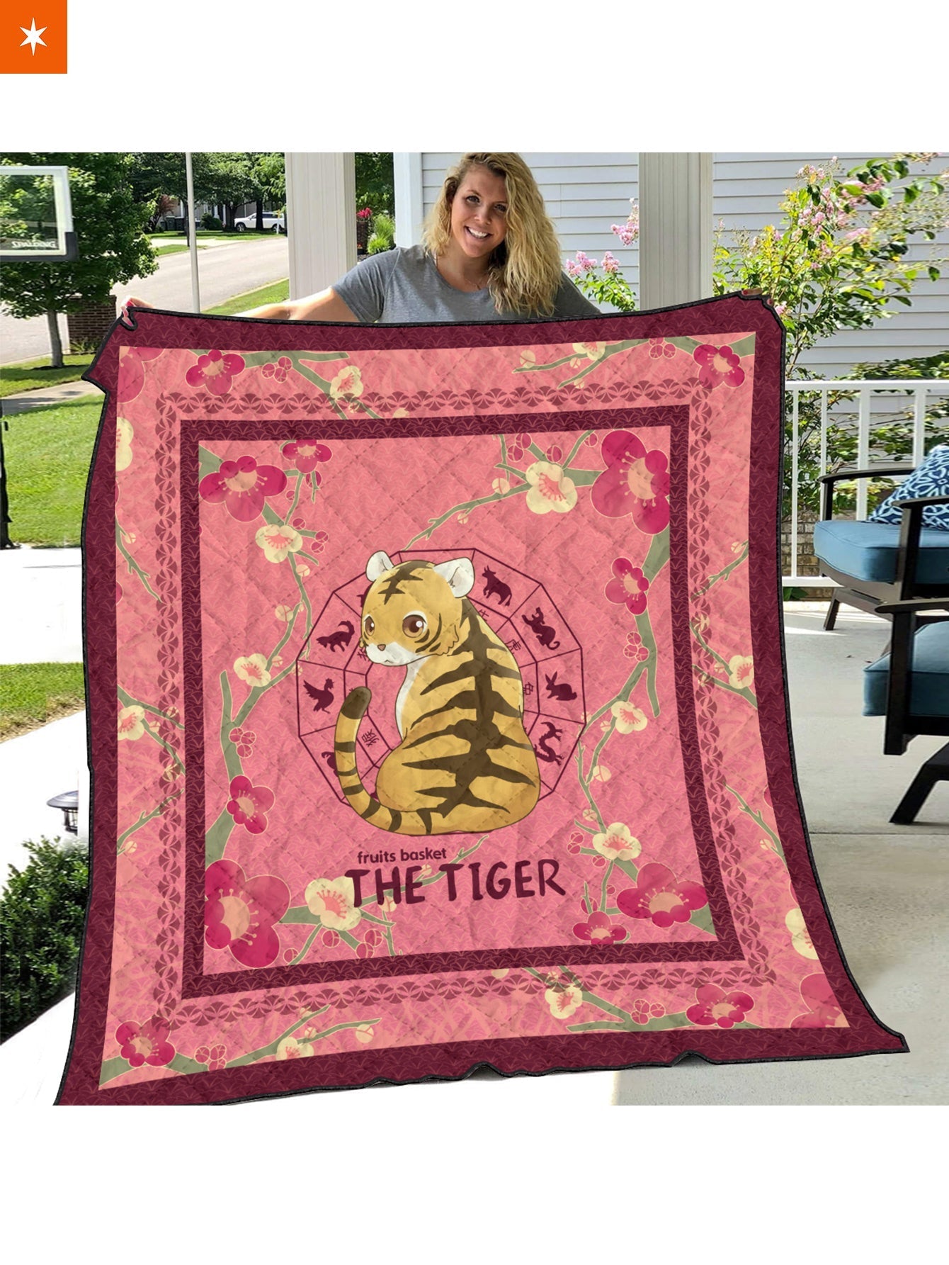 Fandomaniax - Kisa the Tiger Quilt Blanket