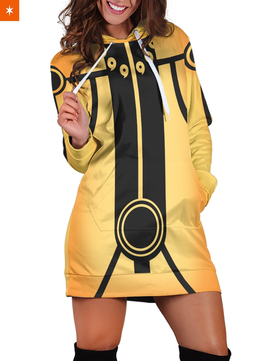 Fandomaniax - Kurama Mode Hoodie Dress