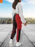 Fandomaniax - Kurama Red Fashion Jogger Pants