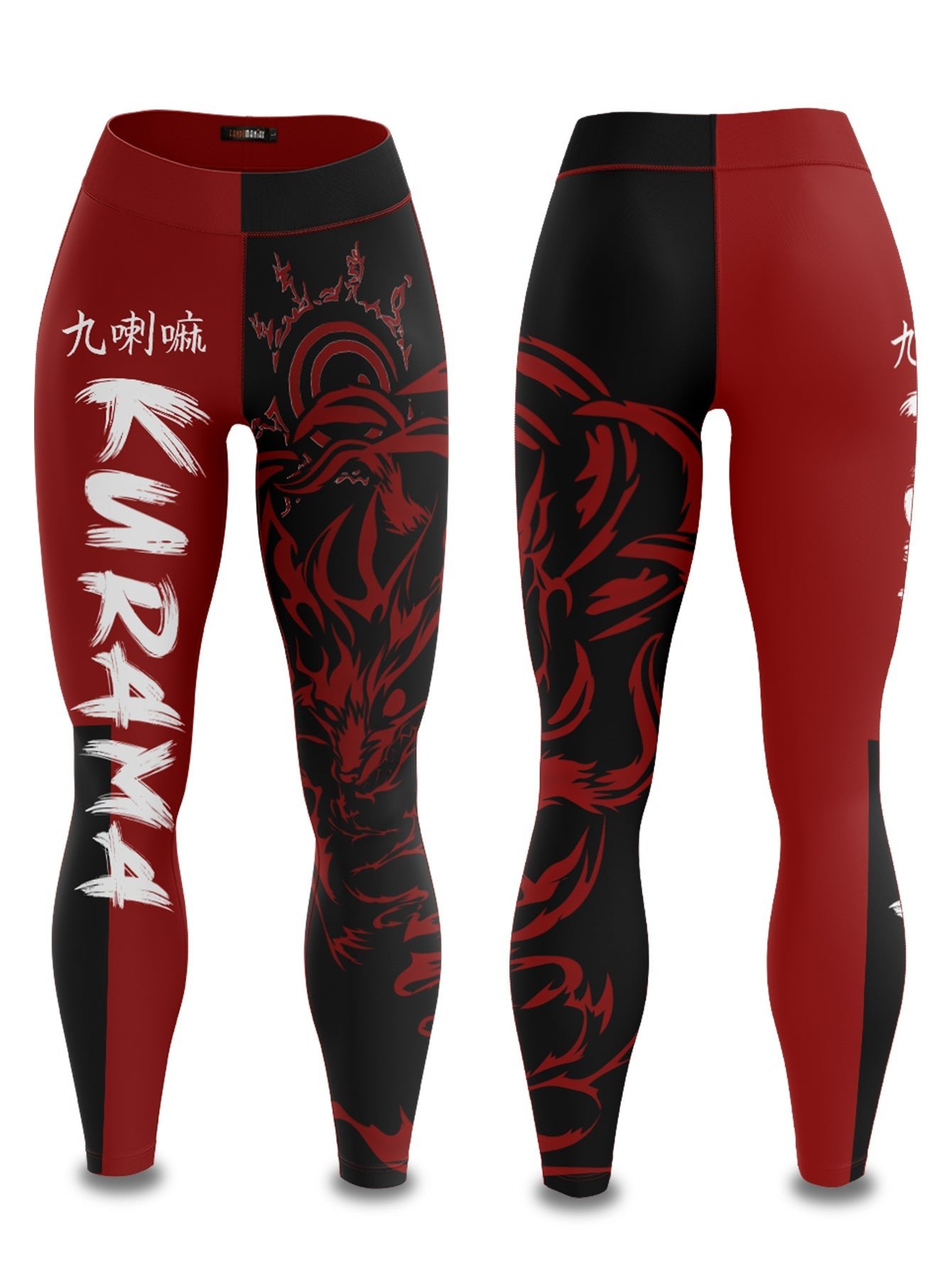 Fandomaniax - Kurama Red Fashion Unisex Tights