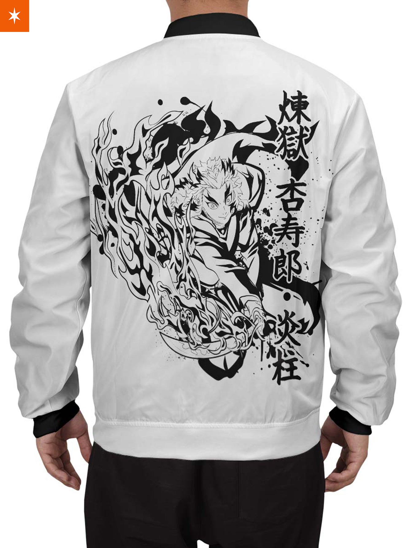 Fandomaniax - Kyojuro B&W Bomber Jacket